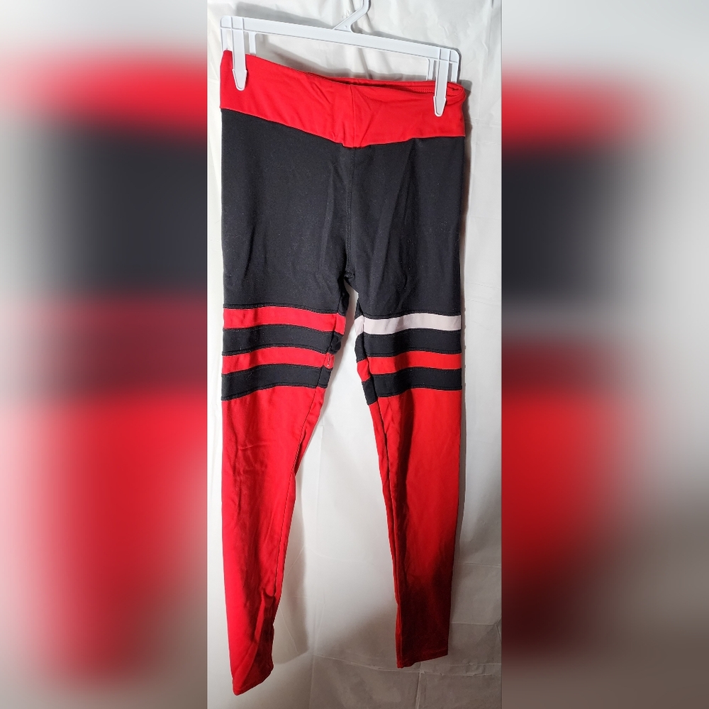 Red and Black Workout Leggings Size XS
